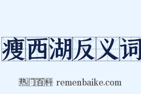 瘦西湖反义词是什么意思的图片